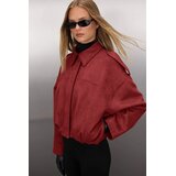 TRENDYOLMILLA ženska jakna model Twoaw26Mo00125, burgundac-bordo Cene