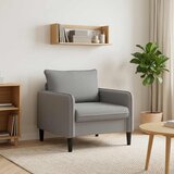 XL fotelja Tamnosiva Baršun | shoptok.hr