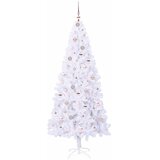  Umjetno božićno drvce s stalakom Bijelo 210 cm PVC i čelik | shoptok.hr
