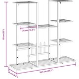 Stalak za cvijeće 94,5 x 25 x 89 cm crni željezni | shoptok.hr