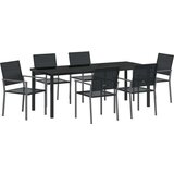  Komplet 4 Črna PE ratan, prašno lakirano jeklo Standard Trajen, (22087662) | Shoptok.si