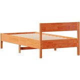 vidaXL Okvir kreveta bez madraca voštano smeđi 90 x 200 cm od borovine | shoptok.hr