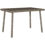  Vrtni stolić za kavu pravokutni sivi 60x40x37 cm poliratan | Eponuda.com