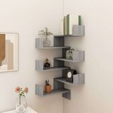 vidaXL Stenska kotna polica 2 kosa siva sonoma 40x40x50 cm | Shoptok.si