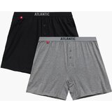 Atlantic Men's loose boxers 2Pack - black/gray | ePonuda.com