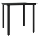  5-dijelni vrtni blagovaonski set s jastucima crni | shoptok.hr