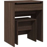 vidaXL Toaletni stolić sa stolcem smeđa boja hrasta 60 x 40 x 113,5 cm | shoptok.hr