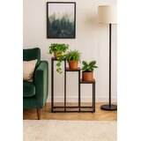 ModernHome loft stalak za cvijeće za dekoraciju, s 3 police crni | shoptok.hr