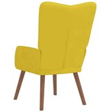 vidaXL Stol za sproščanje gorčično rumen žamet | Shoptok.si