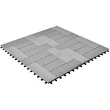  WPC Pločice za brodski pod s okomitim uzorkom 30 x 30 cm 11 kom sive | shoptok.hr
