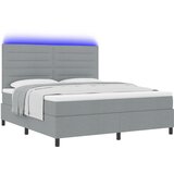 vidaXL Box spring krevet Svjetlosiva 180 x 200 cm tkanina | shoptok.hr