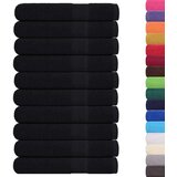  Brisače za savno 10 kos črna 80x200 cm 360 g/m² 100% bombaž, (21822704) | Shoptok.si