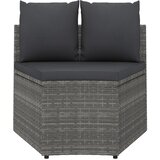  4-dijelni set vrtnih sofa od poliratana s jastucima sivi | shoptok.hr