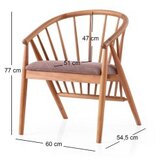 Hanah home trpezarijska stolica ava 4503 | ePonuda.com