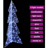vidaXL Božično drevo med 100 LED Hladno belo 120 cm Akril | Shoptok.si