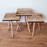 Hanah home 3Shp121 - brown brown nesting table (3 pieces) | ePonuda.com