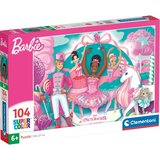 Clementoni Barbie in Ognjeni plesalec Super Color puzzle 104 kosov - Cene