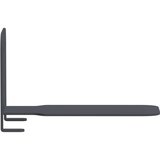  Lebdeća polica s policom Zidne 4 pcs Antracit 6 x 10,8 x 6,6 cm | shoptok.hr
