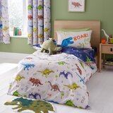Catherine Lansfield Modra/bež otroška posteljnina za posteljico 120x150 cm Prehistoric Dinosaurs – | Shoptok.si