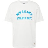 New Balance Majica azur / bela | Shoptok.si