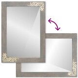  Zrcalo za kupaonicu s ogledalom Siva 70 x 50 x 2,5 cm | Eponuda.com