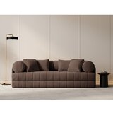 Cosmopolitan Design Rjava žametna raztegljiva sedežna garnitura 206 cm Kemi – | Shoptok.si