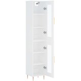  Visoka komoda bijeli 34 5x34x180 cm od konstruiranog drva | shoptok.hr