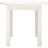  Stolić za kavu bijeli Ø 55 x 45 cm od masivne borovine | Shoptok.si