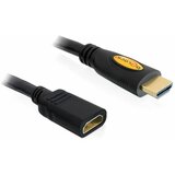 Delock HDMI produžetak HDMI-A utikač, HDMI-A utičnica 5.00 m crna 83082 pozlaćeni kontakti HDMI kabel Cijene