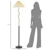Mauro Ferretti Crna/u zlatnoj boji stojeća svjetiljka (visina 172 cm) Closy – | shoptok.hr