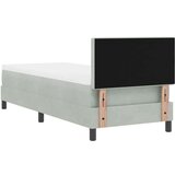 Box spring krevet Svjetlosiva 80 x 200 cm Baršun | shoptok.hr