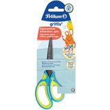  ŠKARE ŠKOLSKE 15CM GRIFFIX PELIKAN 810241 NEON PLAVO-ŽUTE BLISTER | shoptok.hr