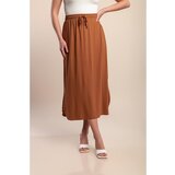 Fenzy Midi Suknja Od Viskoze Plus Size, Smeđa | shoptok.hr