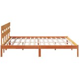  Krevetna konstrukcija Smeđa 200 x 200 cm Čvrsto borovo drvo | shoptok.hr