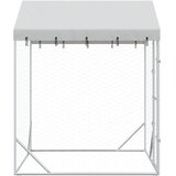 kavez za pse s krovom srebrni 2x2x2,5 m pocinčani čelik | Eponuda.com