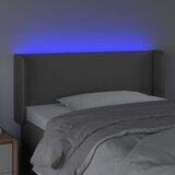  Posteljno vzglavje sivo 83x16x78/88 cm umetno usnje, (20794001) | Shoptok.si