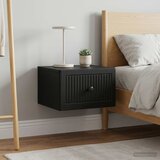  Noćni ormarić za montažu na zid 2 pcs Crna 33 x 34,5 x 20 cm | Eponuda.com