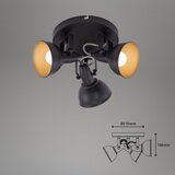 Svetiljka sa spotovima 3xE14/40W/230V crna | Eponuda.com