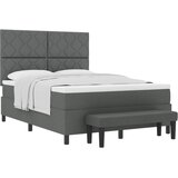  Krevet s opruga kutije Tamno siva 140 x 190 cm tkanina | shoptok.hr