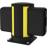 Axelent Sredinski stebrič za zaščito pred trki X-Protect, višina 350 mm, dva priključka, na nasprotnih straneh | Shoptok.si