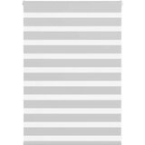 vidaXL Zebra senčilo svetlo sivo 115x100 cm tkanina širina 110,9 cm | Shoptok.si