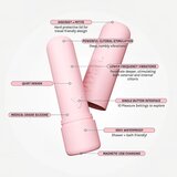 Vush Pop Gloss - polnilni, vodoodporni mini vibrator (roza) | Shoptok.si