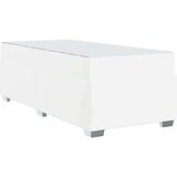  Konstrukcija postelje Bela 100 x 200 cm Umetna koža Slike