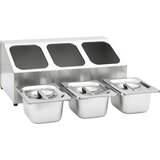  Držač Gastronorm za 3 posude GN 1/6 od nehrđajućeg čelika | shoptok.hr