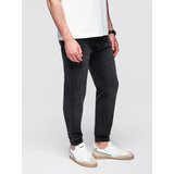 Ombre Men's denim joggers with asymmetrical stitching - blue | shoptok.hr