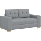  Dvodijelni set sofa s jastucima, svijetlo siva tkanina | shoptok.hr