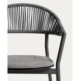 Kave Home Temno siv oblazinjen vrtni stol Alimia – | Shoptok.si