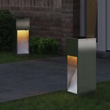  Solarna LED svjetiljka za stazu 2 pcs Srebrno Nehrđajući čelik | shoptok.hr