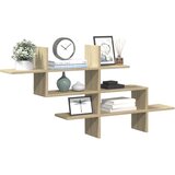 vidaXL Zidna polica boja hrasta 124,5x18x60,5 cm konstruirano drva Cijene