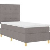  LED Box Spring Postelja z vzmetnico Taupe 80 x 200 cm blago, (5000141997) | Shoptok.si